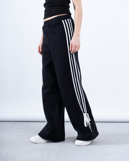 Wide-Leg Track Pants With Side Tape