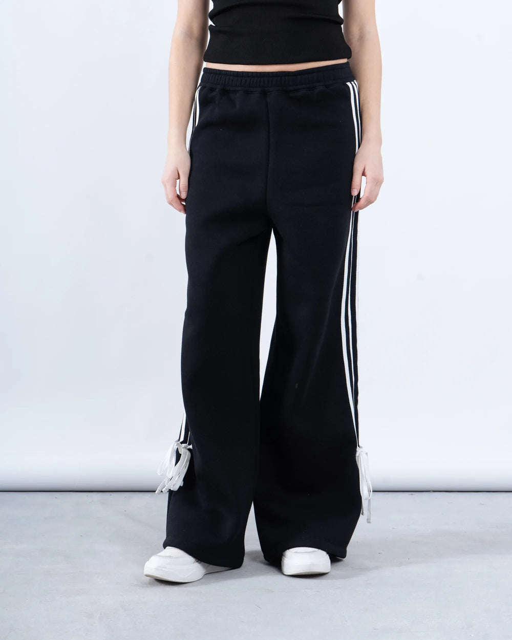 Wide-Leg Track Pants With Side Tape - Venti