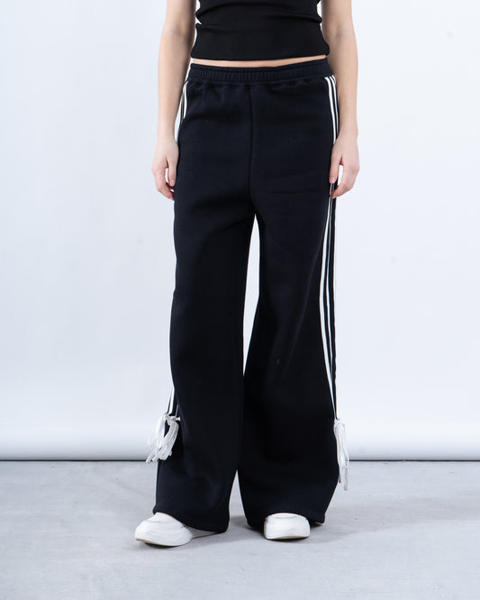 Wide-Leg Track Pants With Side Tape