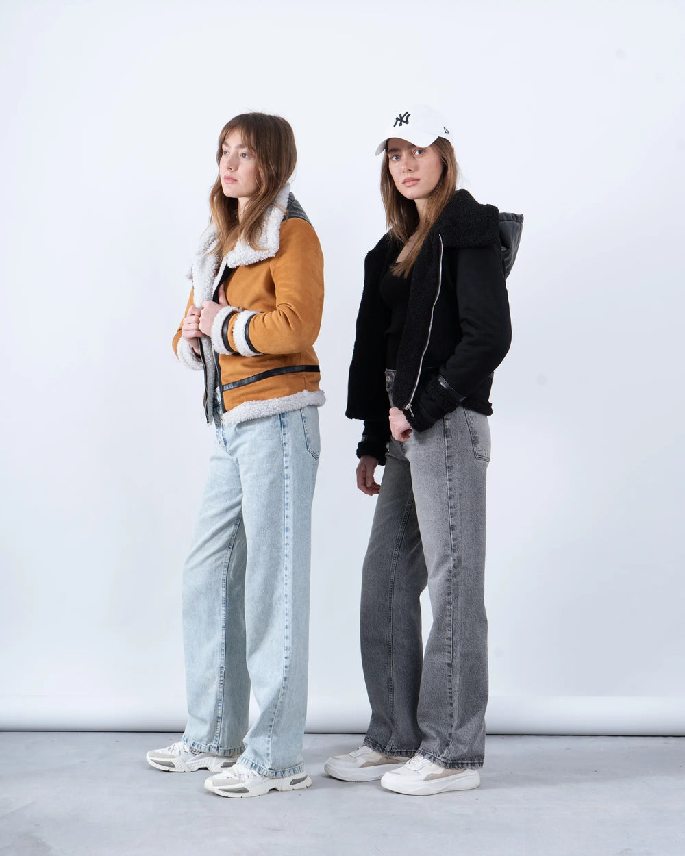 Faux Shearling Aviator Jacket - Venti