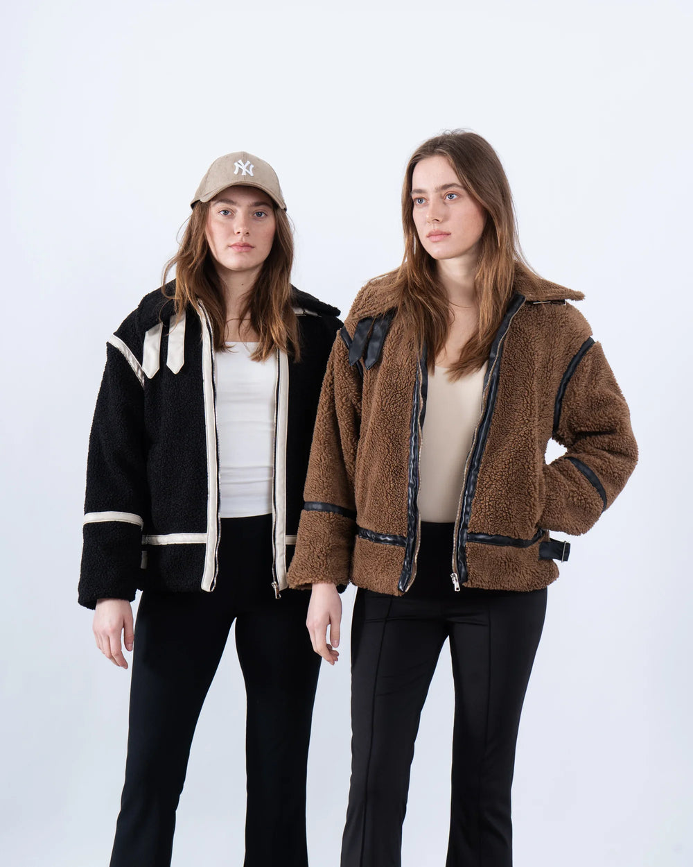 Women teddy zip up jacket - Venti