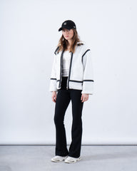 Women teddy zip up jacket