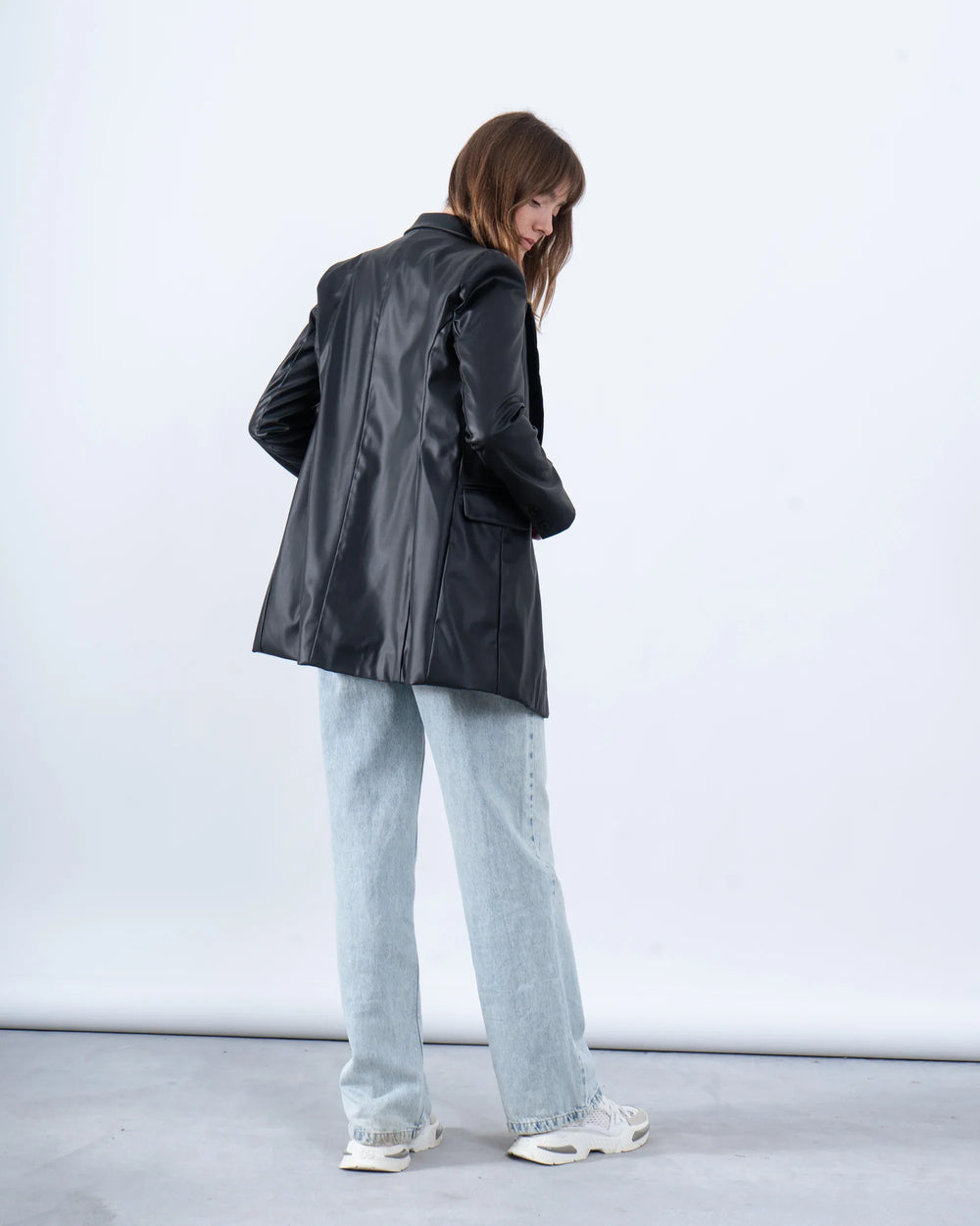 Faux Leather Blazer - Venti
