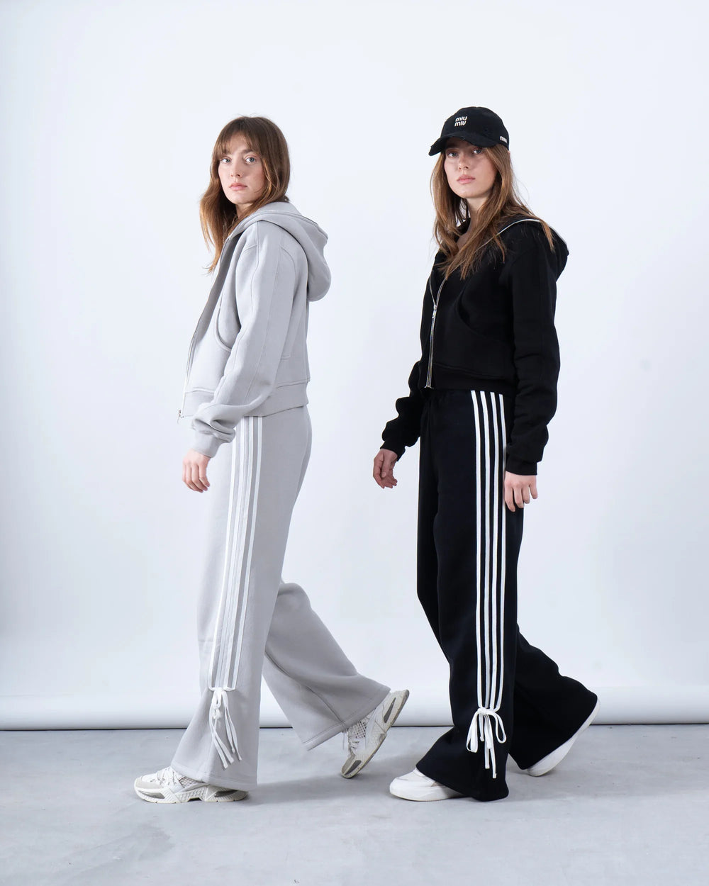 Wide-Leg Track Pants With Side Tape - Venti