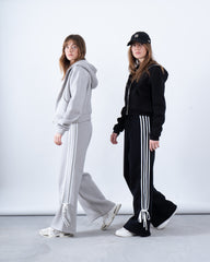 Wide-Leg Track Pants With Side Tape