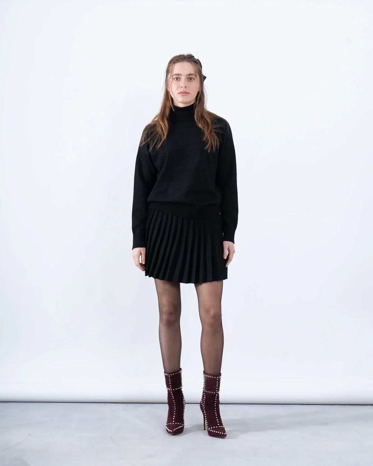 Knit High-Neck Pullover - Venti