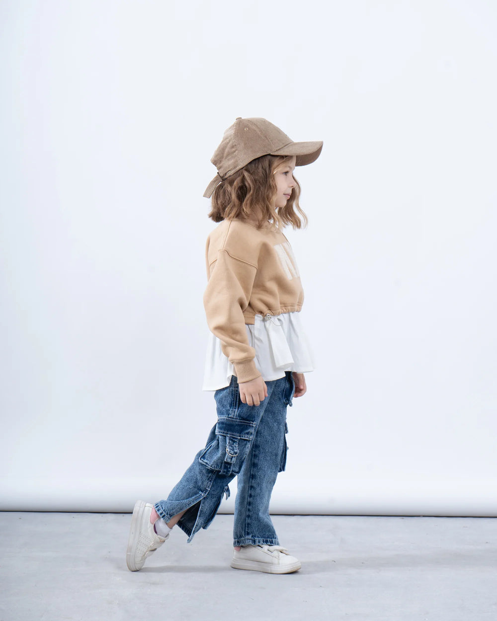 Girl sweatshirt attached shirt - Venti