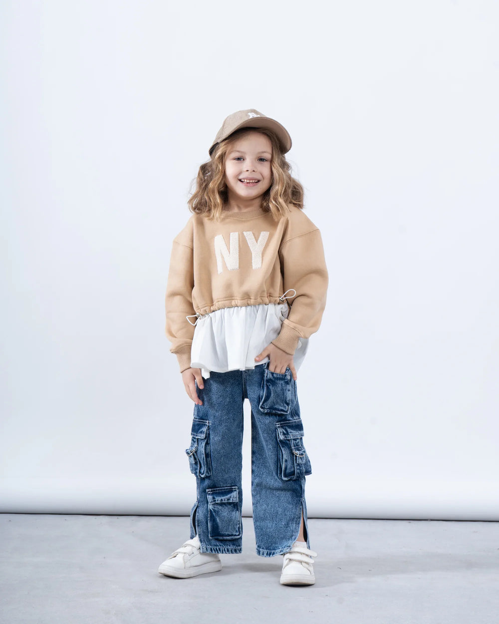 Girl sweatshirt attached shirt - Venti