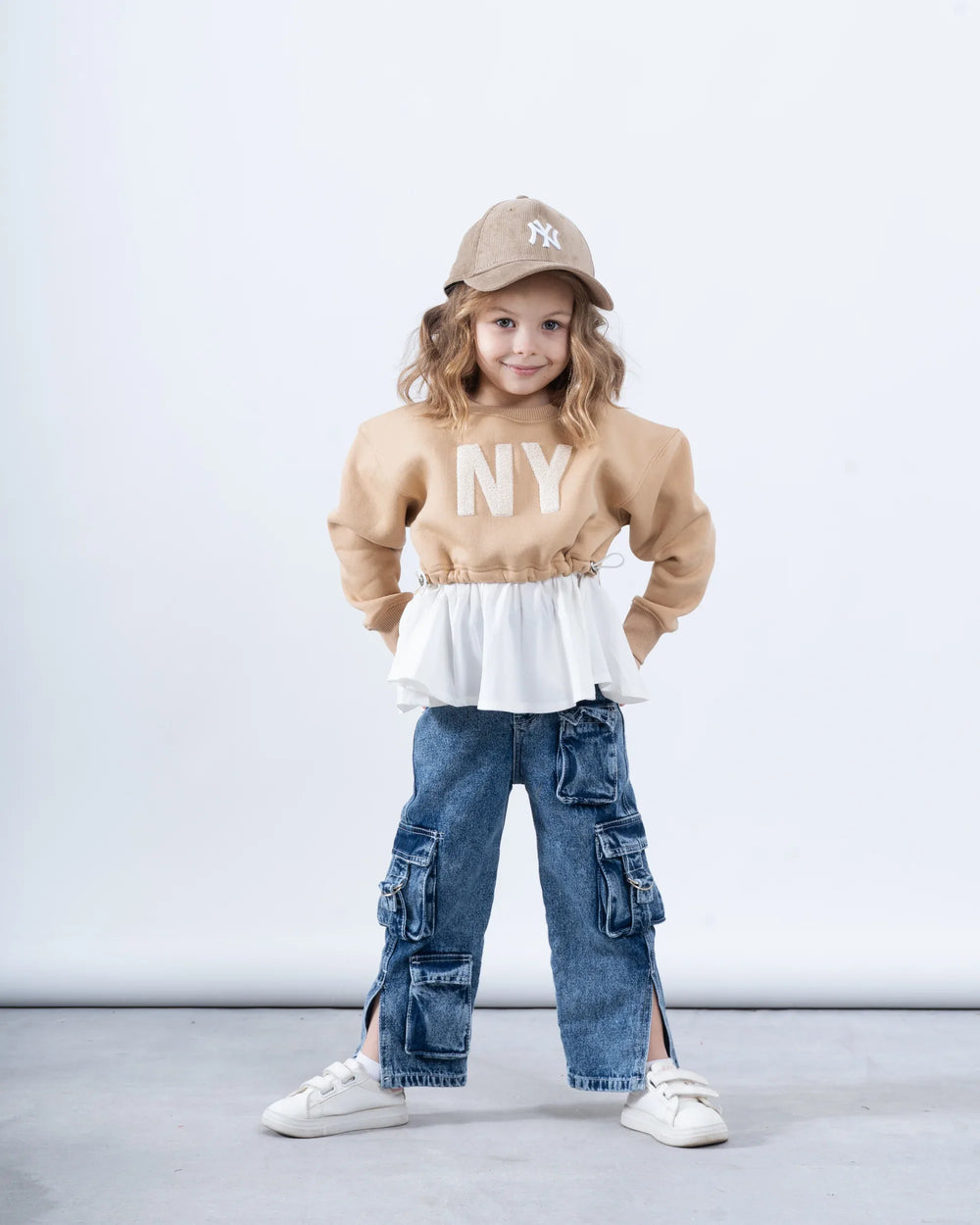 Girl sweatshirt attached shirt - Venti
