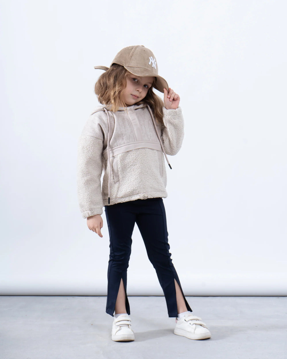 Cable-Knit & Sherpa Oversized Hoodie - Venti