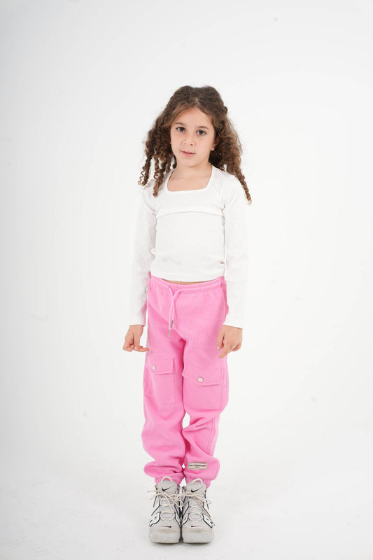 Fleece-Lined Cargo Sweatpants