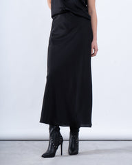 Flowy Satin Silk Maxi Skirt