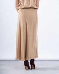 Flowy Satin Silk Maxi Skirt