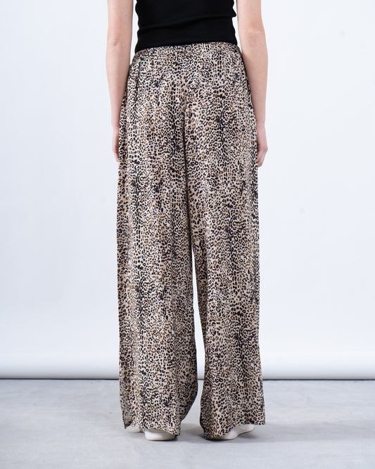 Leopard Wide-Leg Pants