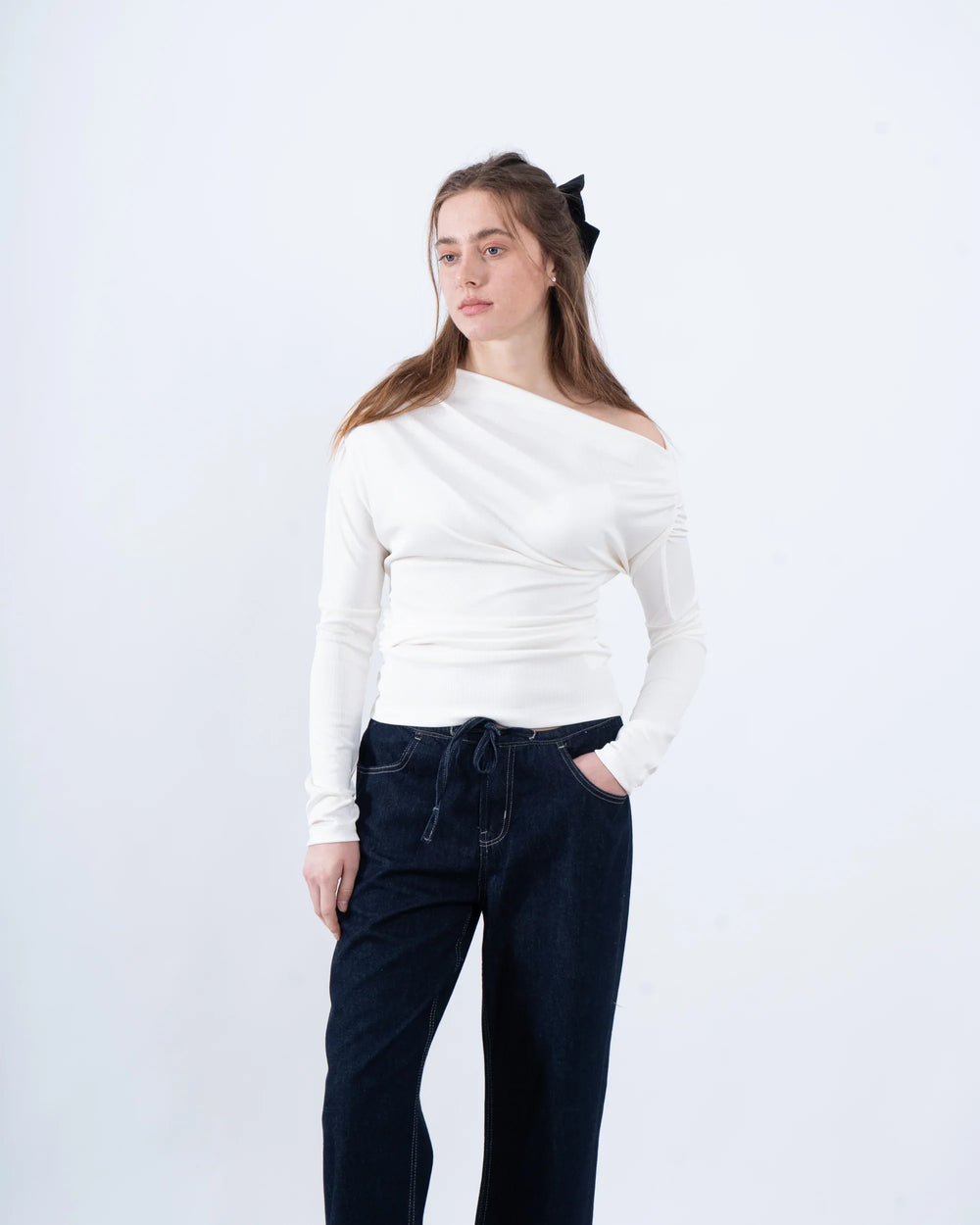 Fitted Draped Top - Venti