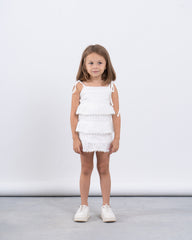 Tiered Broderie Dress
