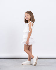 Tiered Broderie Dress