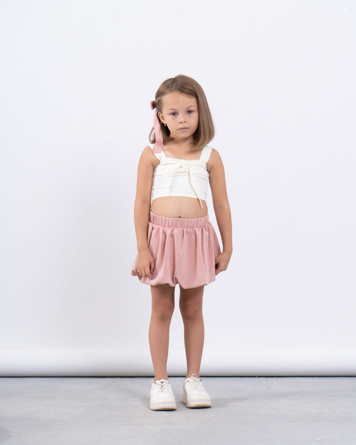 Sparkling Puffball Mini Skirt With Rhinestones