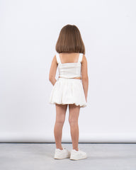 Sparkling Puffball Mini Skirt With Rhinestones