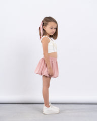 Sparkling Puffball Mini Skirt With Rhinestones
