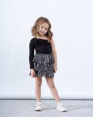 Sequins Ruffle Skirt