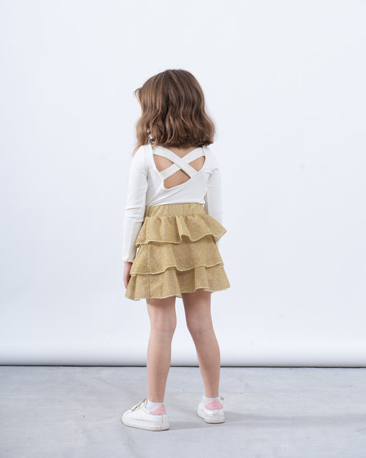 Glitter Ruffles Skirt