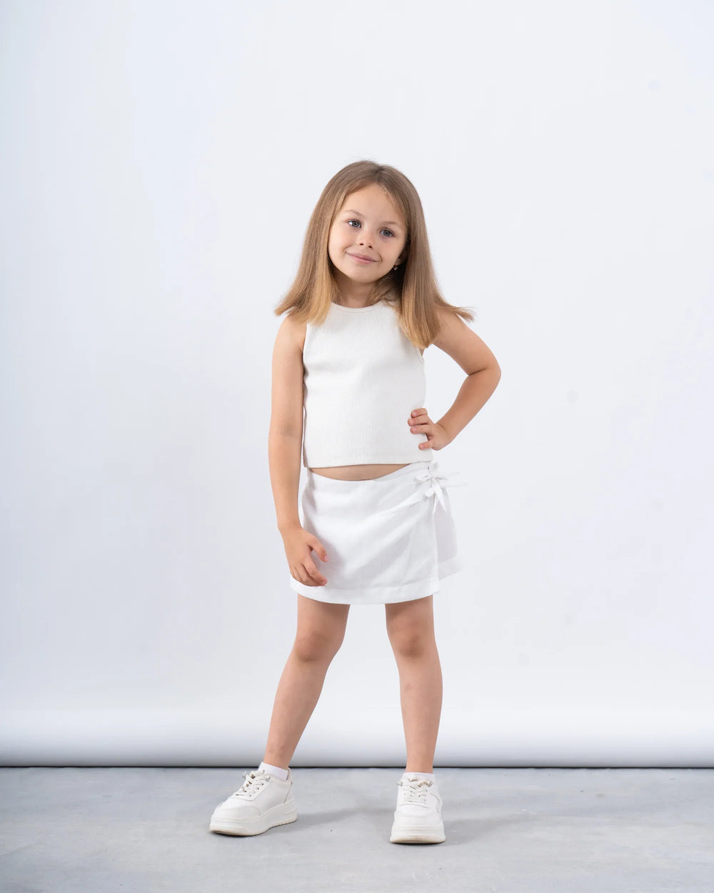 Side Tie Linen Skort - Venti