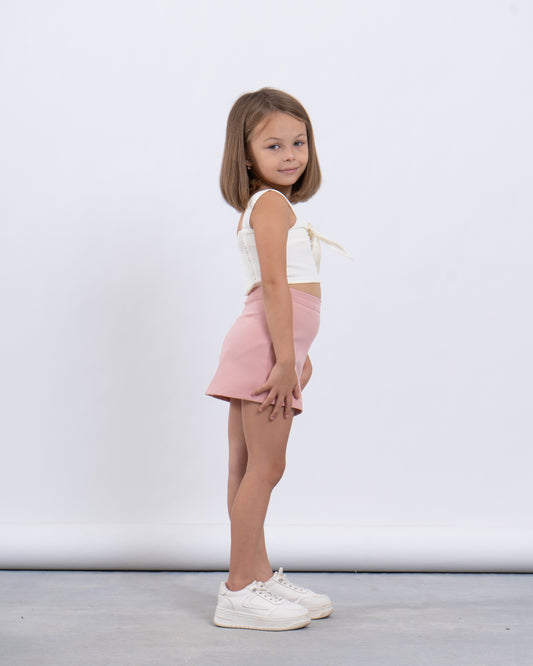 Mini Skirt With Pop-out Flower