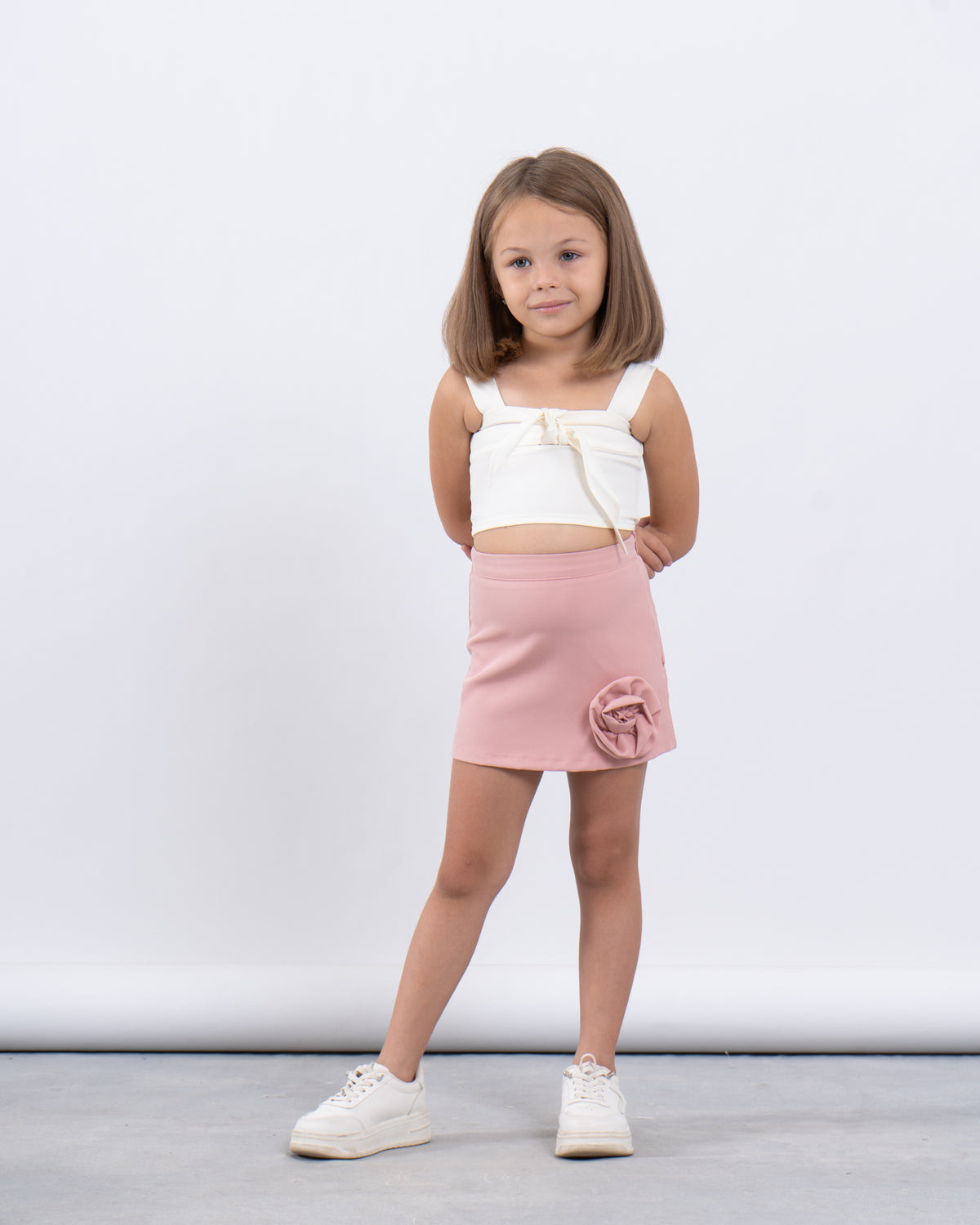 Mini Skirt With Pop-out Flower