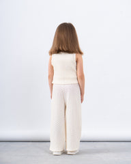 Crushed Textured Tie-Front Vest