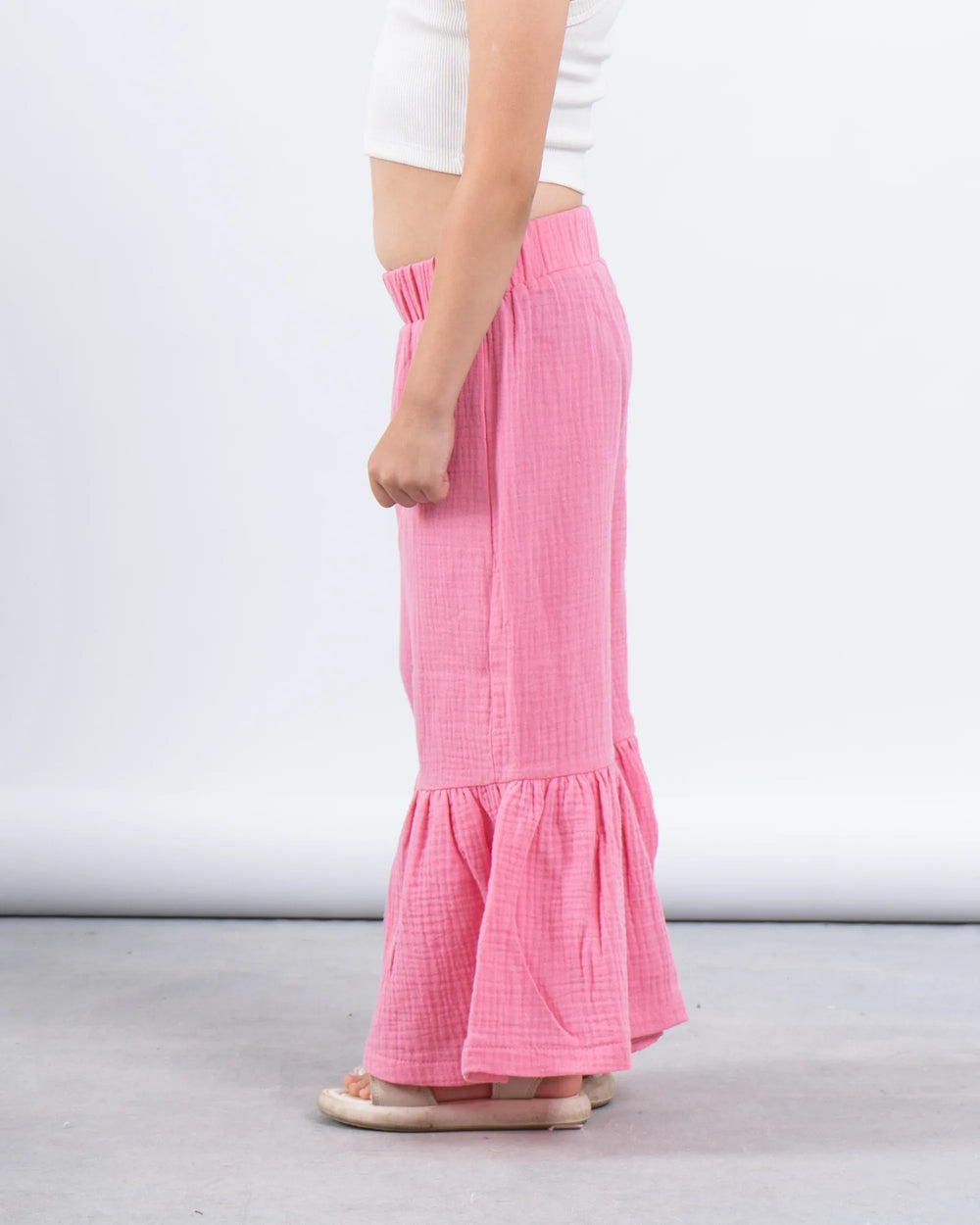 Ruffled Wide-Leg Pants - Venti