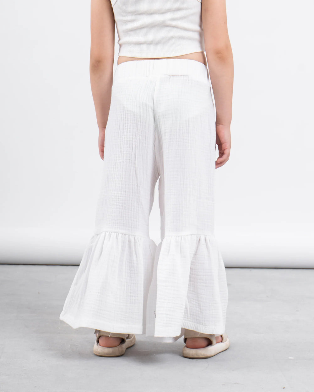 Ruffled Wide-Leg Pants - Venti