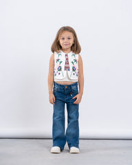 Embroidered Floral Vest