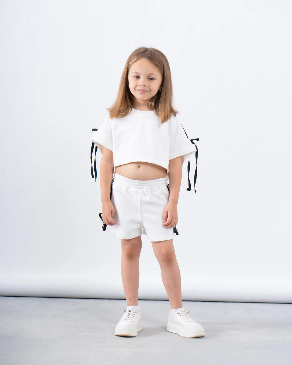 Ribbon-Detail Cropped Top - Venti