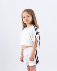 Ribbon-Detail Cropped Top
