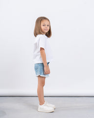 Button-Up Shirt With Embroidered Shoulders