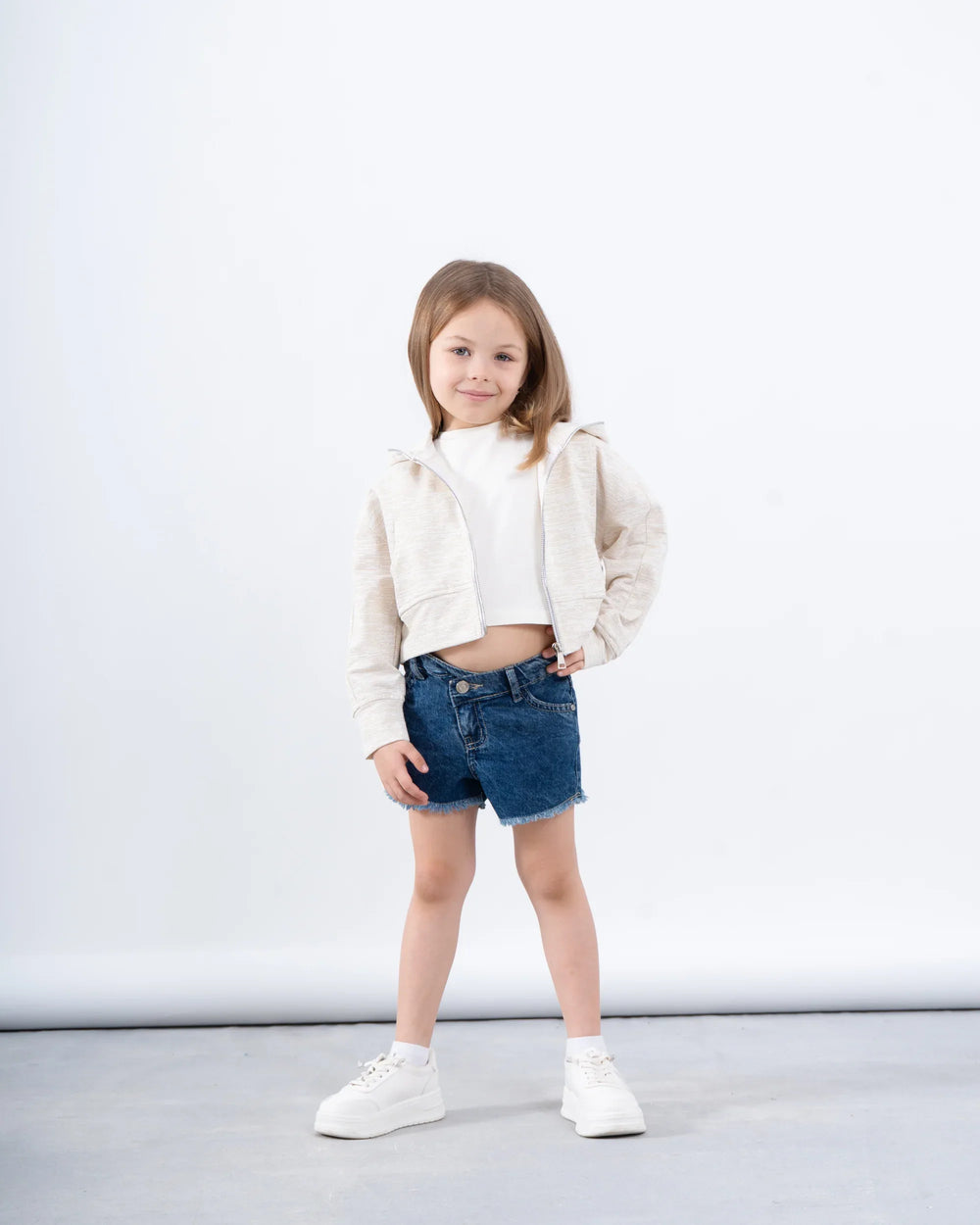 Zip-Up Glitter Hoodie - Venti