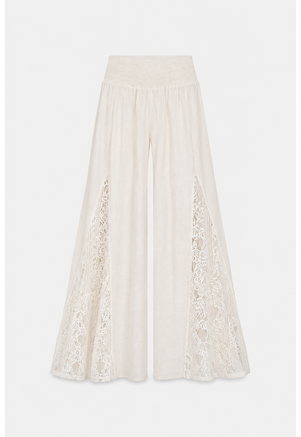 Women Linen & Lace detail pants