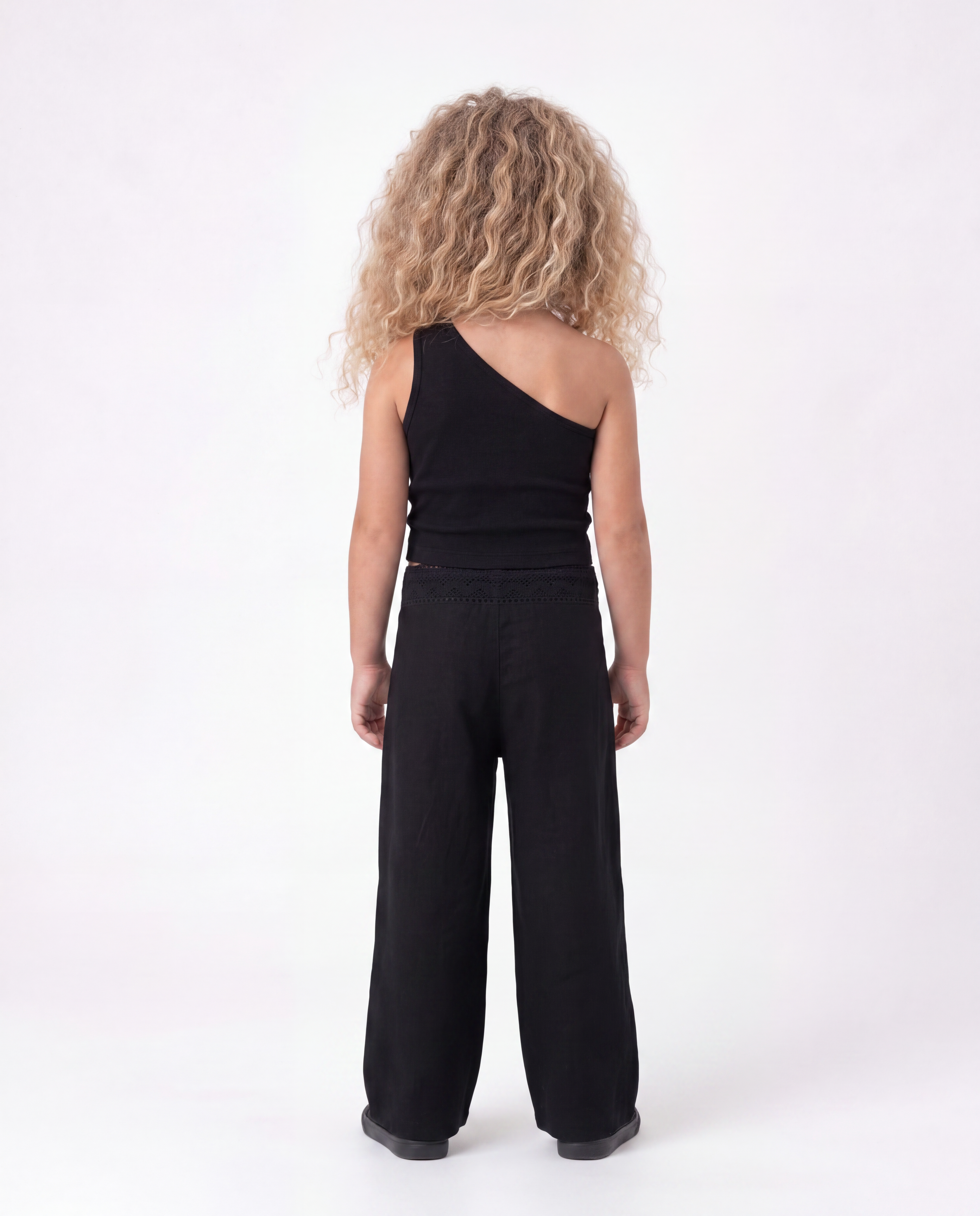 Open Work Linen Pants
