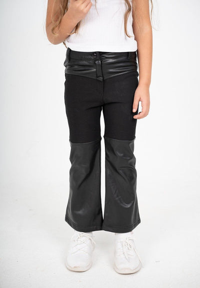 G.LEATHER BLOCK PANT BLACK 438954  from from venti 