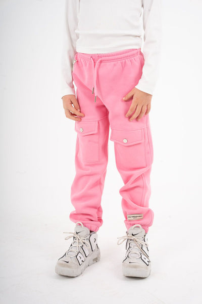 Girl Sweatpants With Multi Pocke 438452 Rose from venti